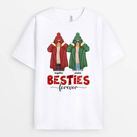 1416AUS1 personalized besties forever t shirt