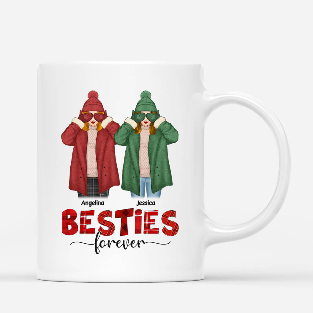 1416MUS1 personalized besties forever mug