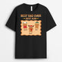 1417AUS1 personalized best dad ever gingerbread t shirt