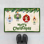 1418DUS1 personalized family merry christmas doormat