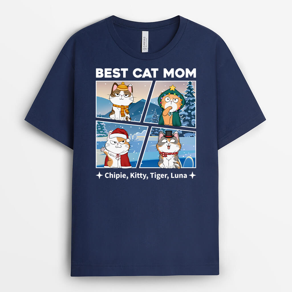 1426AUS2 personalized best cat dad t shirt