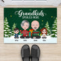 1427DUS2 personalized grandkids spoiled here doormat