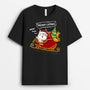 1431AUS1 personalized meowy catmas on a sleigh t shirt
