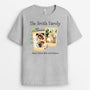 1435AUS1 personalized the smith family with pets christmas t shirt