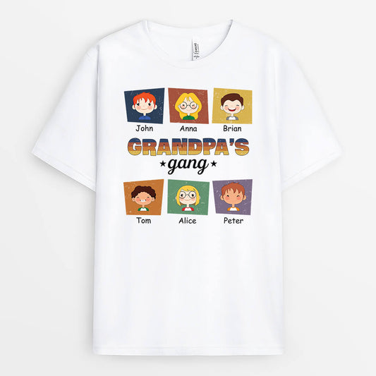 1439AUS1 personalized grandpas gang t shirt