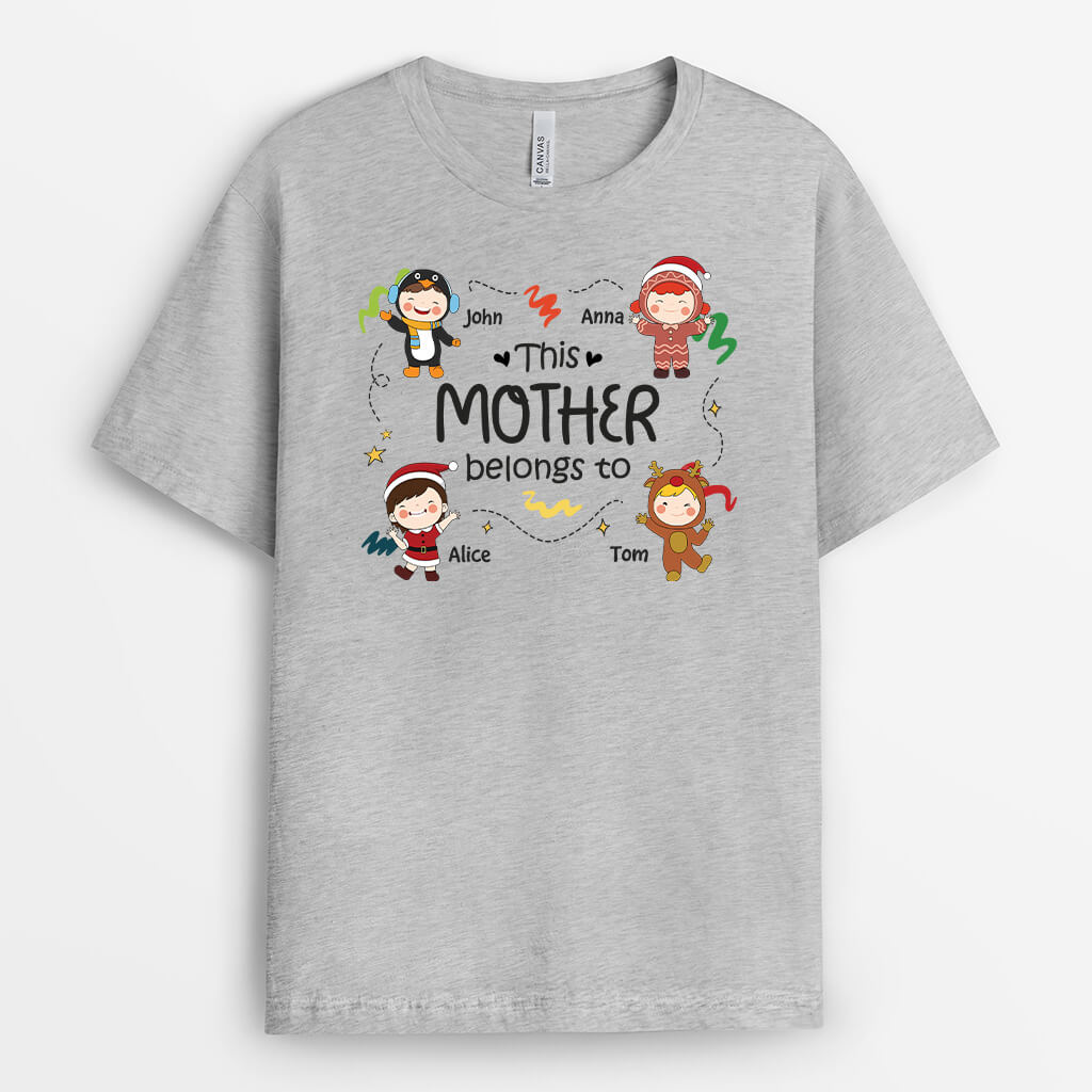 1452AUS2 personalized this grandma belongs to t shirt