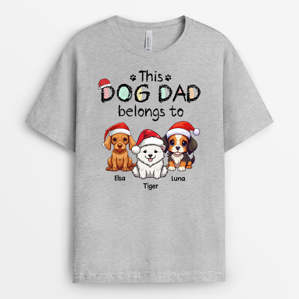 1454AUS1 personalized this dog mom dog dad belongs to t shirt