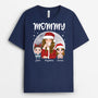 1458AUS2 personalized grandma with kids christmas t shirt