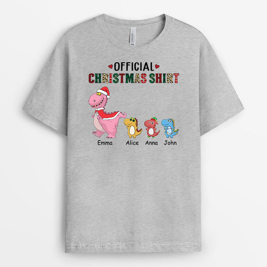 1462AUS2 personalized official christmas dinosaur t shirt