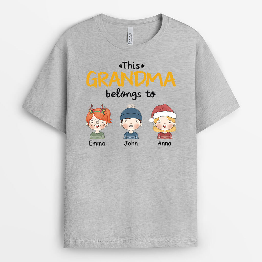 1463AUS2 personalized this grandma belongs to t shirt