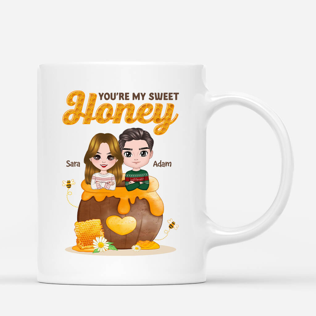 1477MUS1 personalized you are my sweet honey mug
