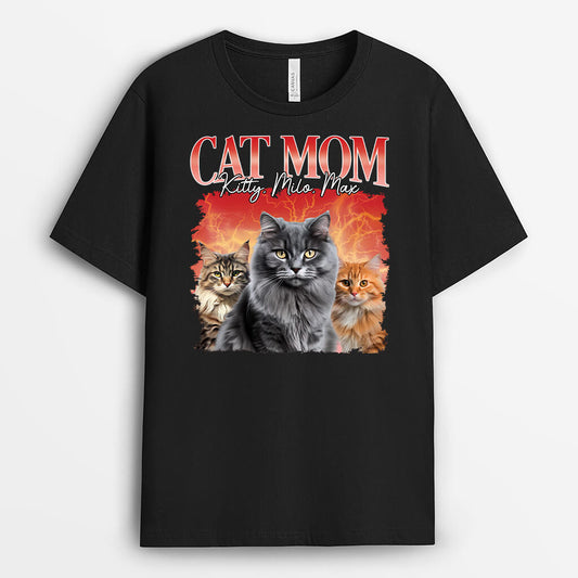 1482AUS2 personalized cat mom cat dad t shirt