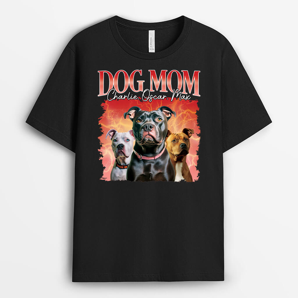 1482AUS2 personalized dog mom dog dad t shirt