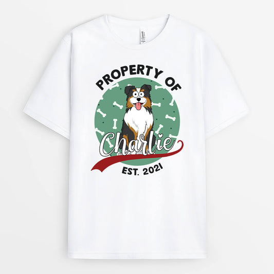 1483AUS1 personalized dog property t shirt
