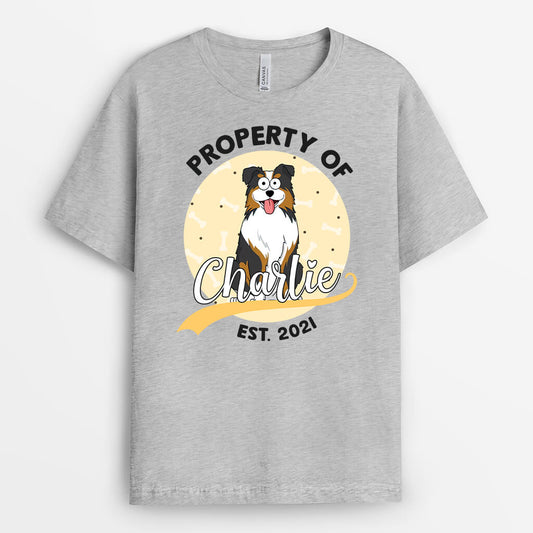 1483AUS2 personalized dog property t shirt