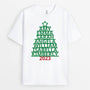 1488AUS1 personalized family christmas tree t shirt