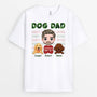 1496AUS1 personalized dog dad christmas t shirt