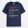 1503AUS2 personalized legend husband dad and papa since t shirt