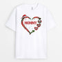 1520AUS1 personalized grandma christmas heart t shirt