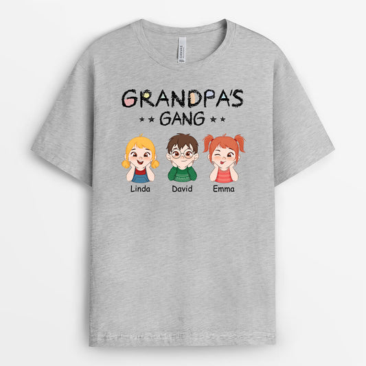 1527AUS2 personalized daddys gang t shirt