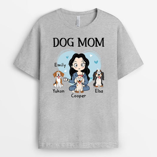 1531AUS2 personalized dog mom dog dad t shirt