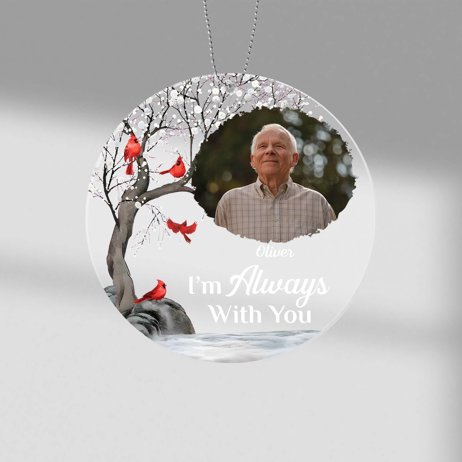1535OUS1 personalized im always with you ornament