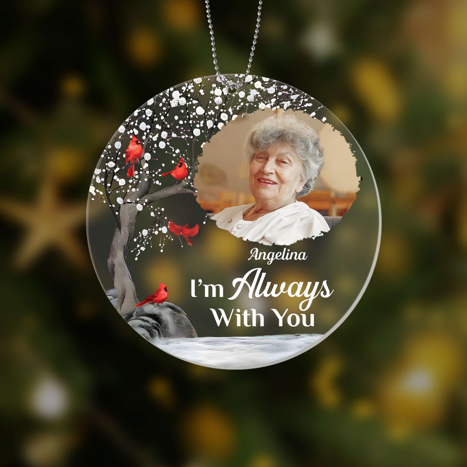 1535OUS2 personalized im always with you ornament