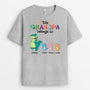 1539AUS2 personalized this daddy grandpa belongs to dinosaurs t shirt