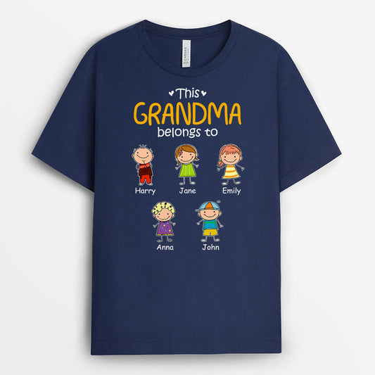 1551AUS2 personalized this mommy grandma belongs to t shirt