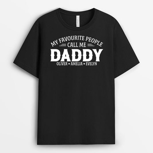 1601AUK2 personalised my favorite people call me papa t shirt