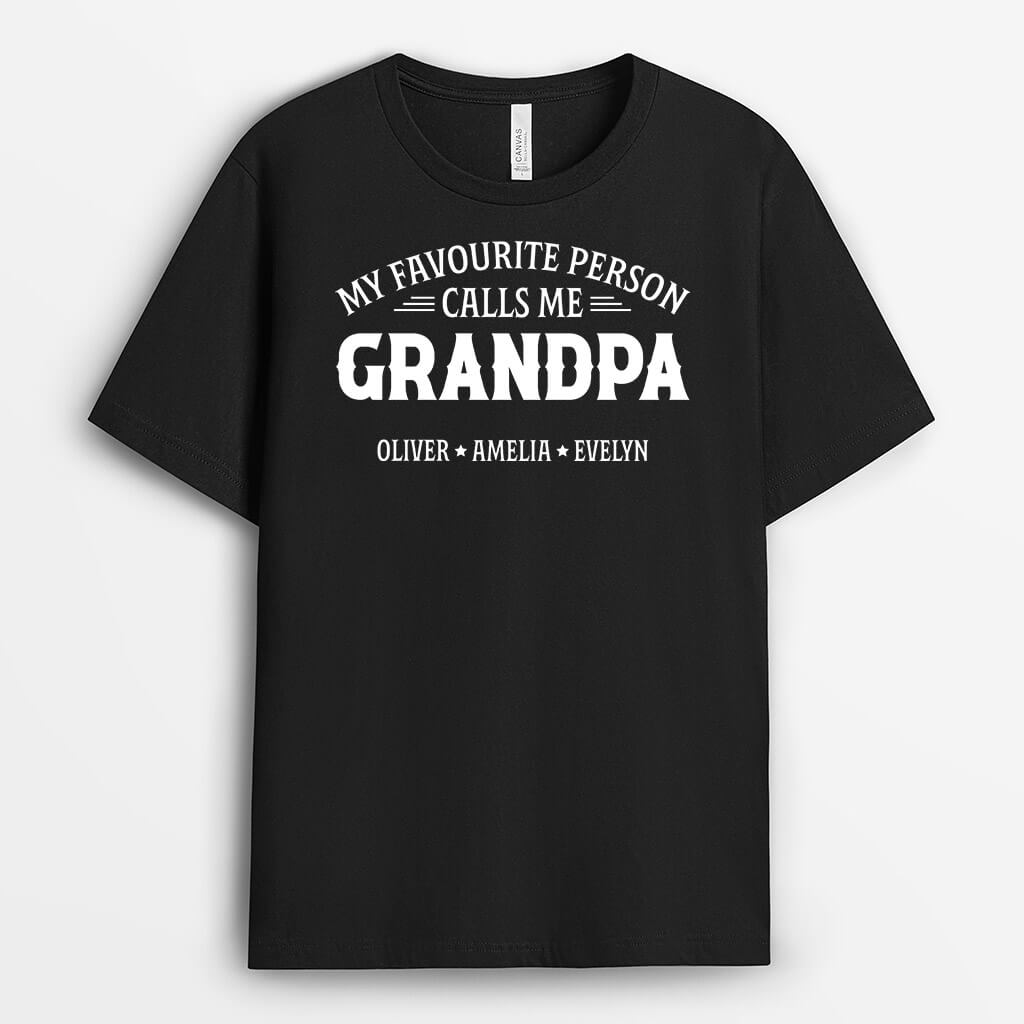 1601AUS1 personalized my favorite people call me papa t shirt