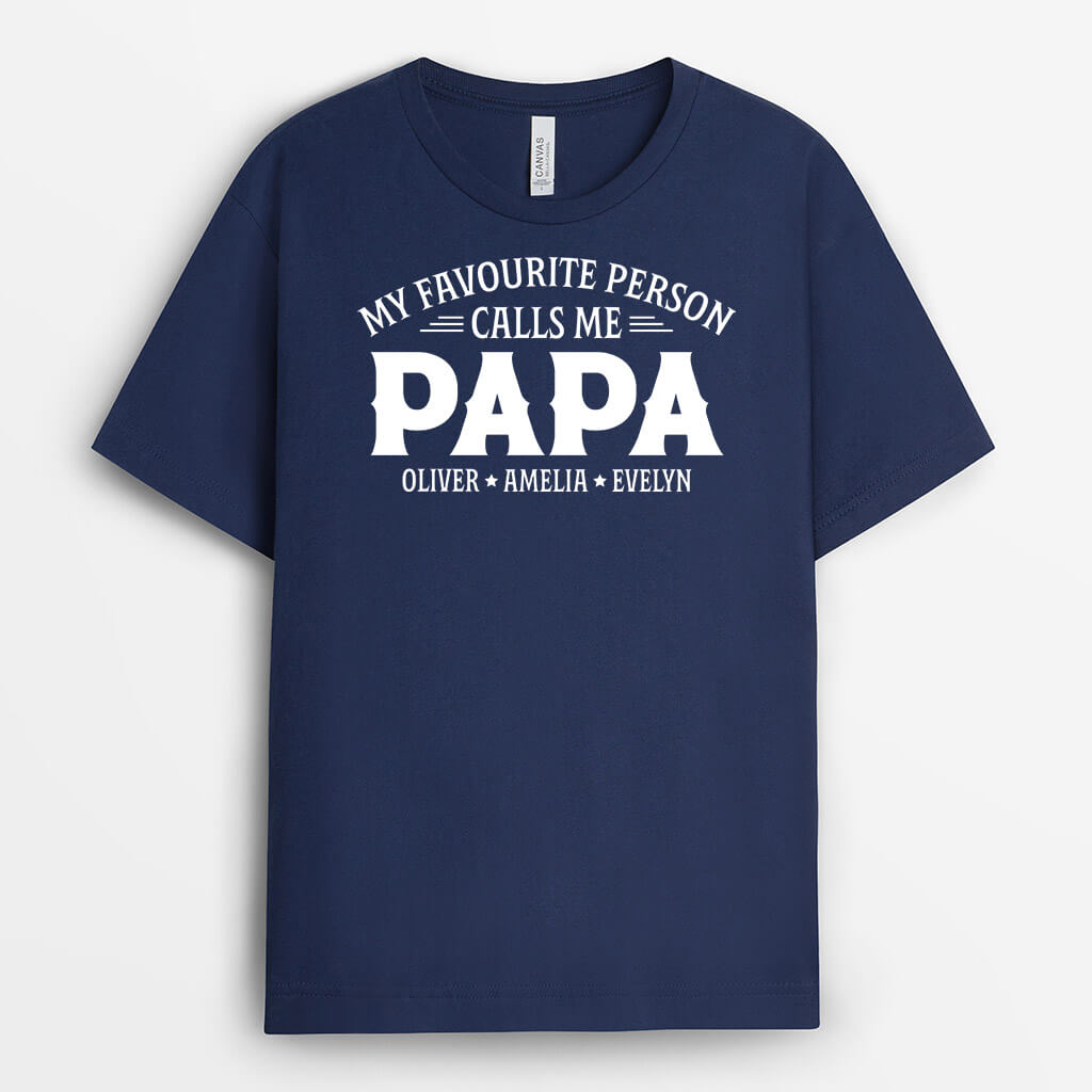 1601AUS2 personalized my favorite people call me papa t shirt