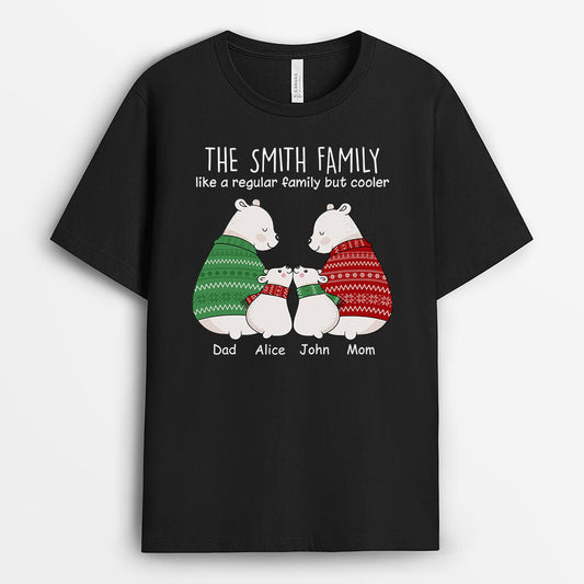 1602AUS2 personalized the family like a regular family but cooler t shirt