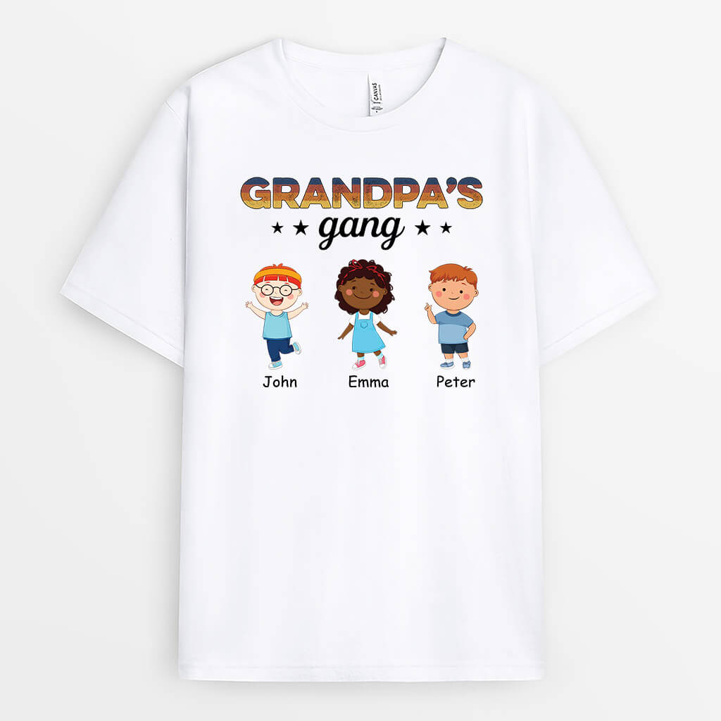 1606AUS2 personalized grandpas gang t shirt