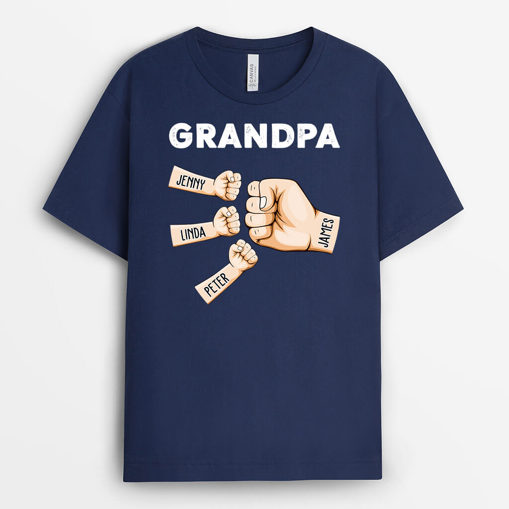 1616AUS2 personalized grandad punch t shirt