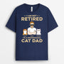 1624AUS1 personalized im not retired im a professional cat dad t shirt