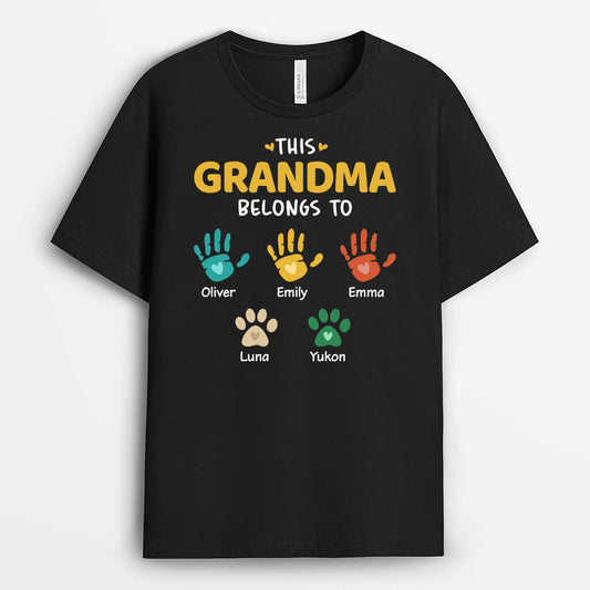 1628AUS1 personalized first dad now grandpa t shirt