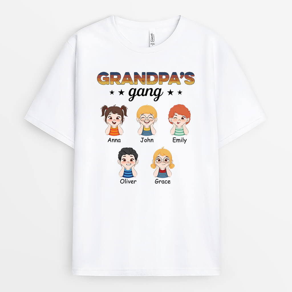 1635AUS2 personalized daddys gang t shirt