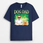 1654AUS2 personalized dog dad thunder lightning t shirt
