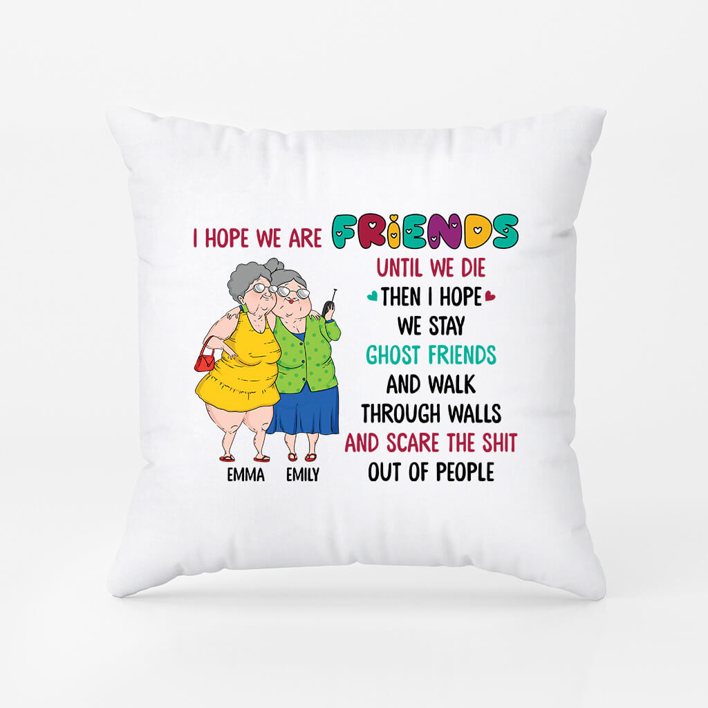 1660PUS1 personalized old friends sisters pillow t shirt