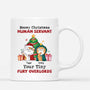 1670MUS1 personalized meowy christmas human servant mug