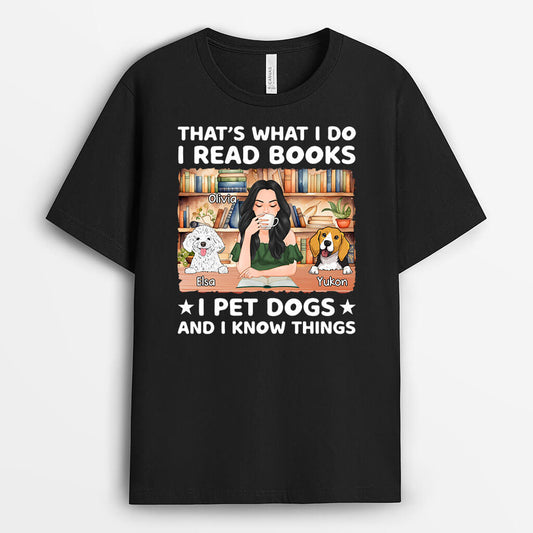1674AUS1 personalized thats what i do i read books t shirt