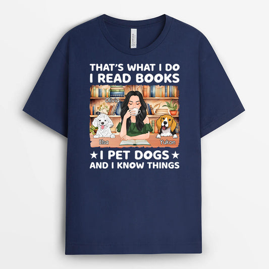 1674AUS2 personalized thats what i do i read books t shirt