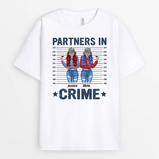 1685AUS2 personalized partners in crime t shirt