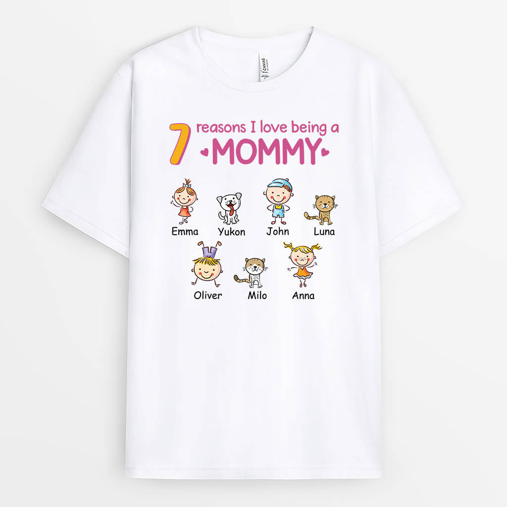 1689AUS1 personalized reasons i love being a grandma t shirt