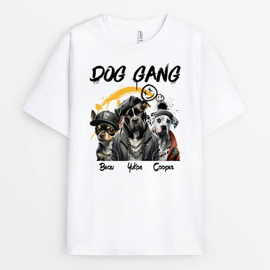 1700AUS2 personalized hip hop dog gang t shirt