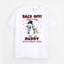 1703AUS1 personalized back off i have a crazy grandpa daddy grandma mommy t shirt