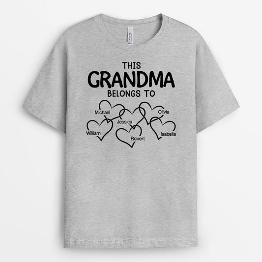 1705AUS1 personalized this grandma belongs to hearts t shirt