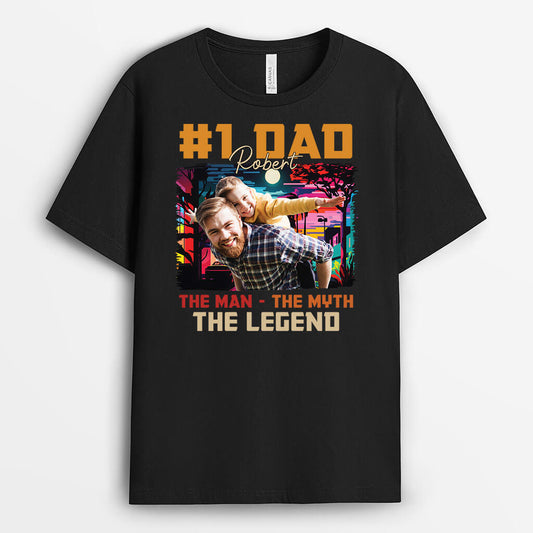 1707AUS1 personalized the man the myth the legend t shirt