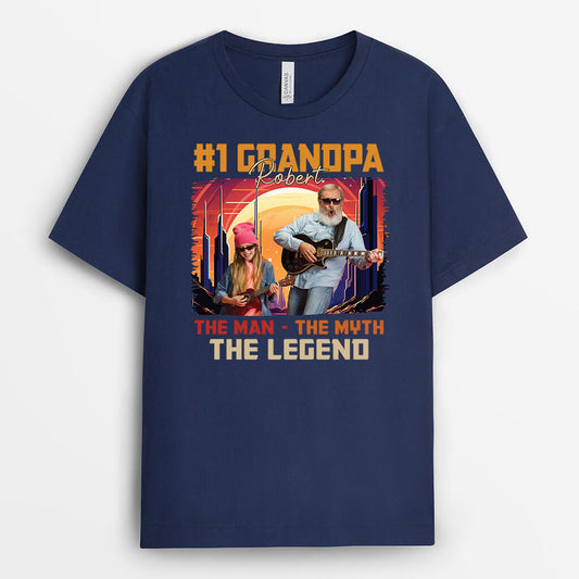 1707AUS2 personalized the man the myth the legend t shirt